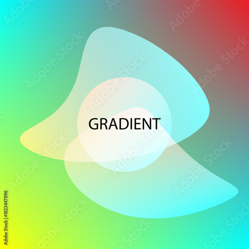 Abstract multicolor gradient blending turquoise, green, yellow, and red tones with organic shapes background