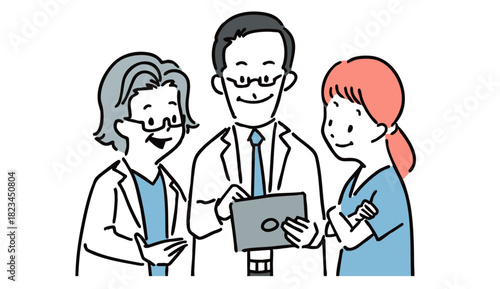 診察するお医者さん