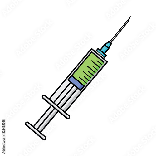 Medical Syringe vector clip art