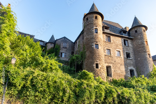Fototapeta Naklejka Na Ścianę i Meble -  Walking in Uzerche, historical fortified royal patronage medieval town in Correse department, Nouvelle-Aquitaine, France, old houses and narrow streets