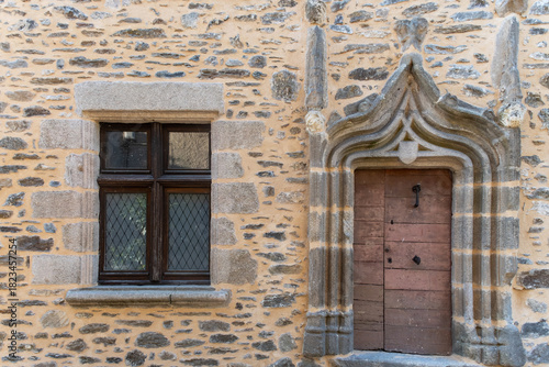 Fototapeta Naklejka Na Ścianę i Meble -  Walking in Uzerche, historical fortified royal patronage medieval town in Correse department, Nouvelle-Aquitaine, France, old houses and narrow streets