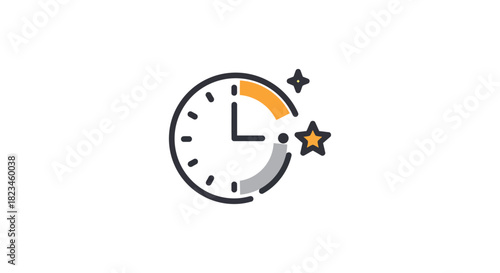 time management efficiency setting priorities with a clock and stars highlighting tasks to be completed quickly showing deadline and quality perfect for blog