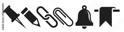 web and mobile applications icons black on a white background