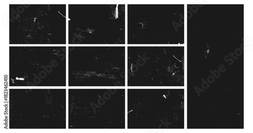 Vintage Grunge Texture with Distressed and Worn Effect	
