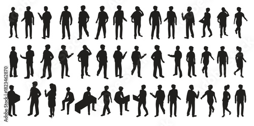Set of people vector illustration