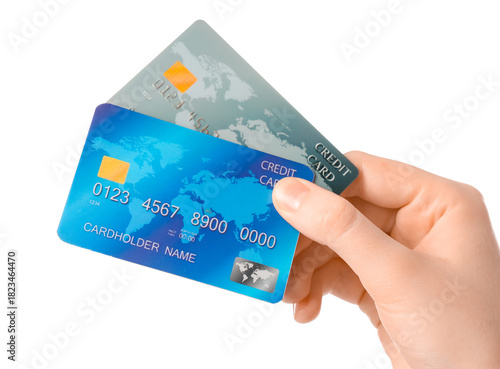 Female hand with credit car...