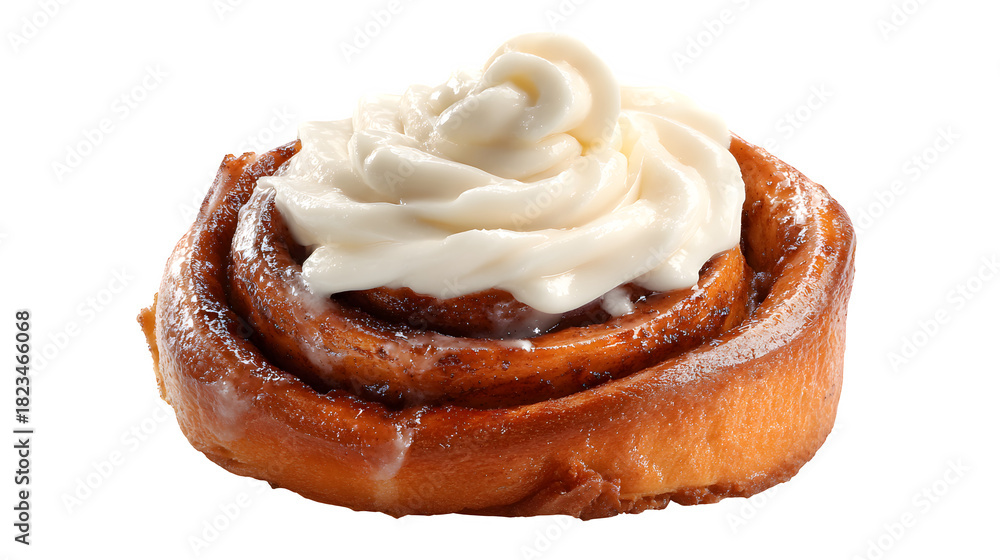 Fototapeta premium Cinnamon Roll with Cream Cheese Frosting