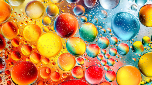 water drops on yellow background