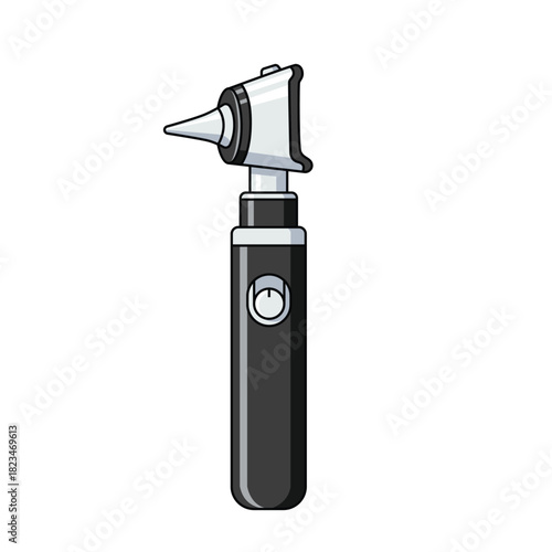 Medical Otoscope vector clip art, Device for Ear Examination