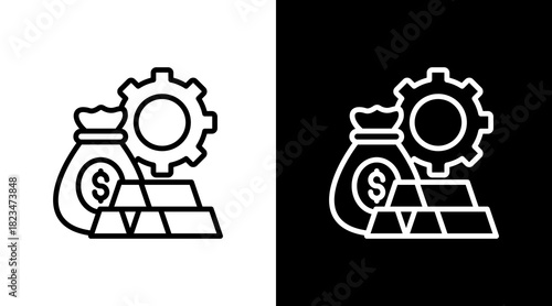 Asset Management With Icon Set Design