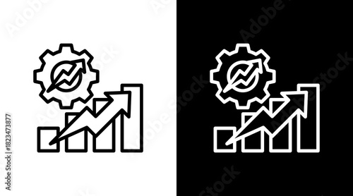 Statistics With Icon Set Design