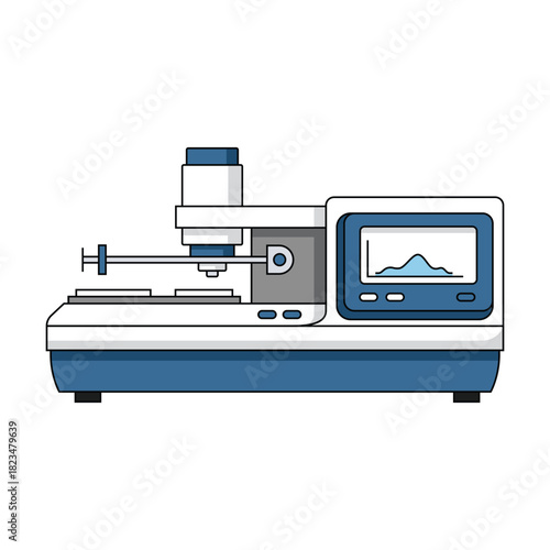 Spectrophotometer vector clip art, Device for Scientific Analysis and Research