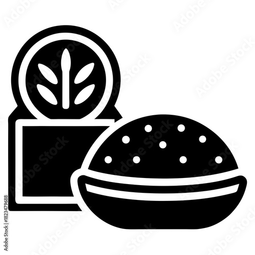 Algerian Kesra Flatbread Icon Set Vector
