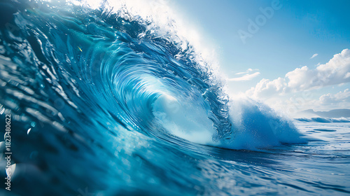 Fototapeta Naklejka Na Ścianę i Meble -  The ocean waves.