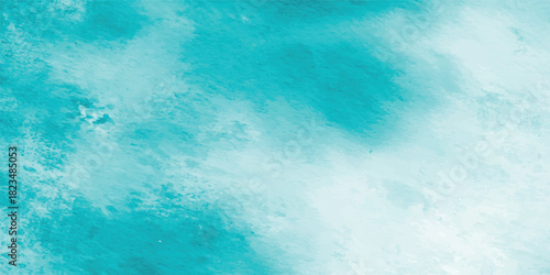 Aqua Watercolor Texture Background.