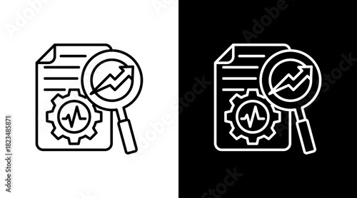 Analyze With Icon Set Design