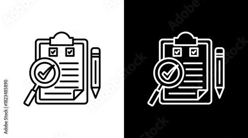 Audit With Icon Set Design