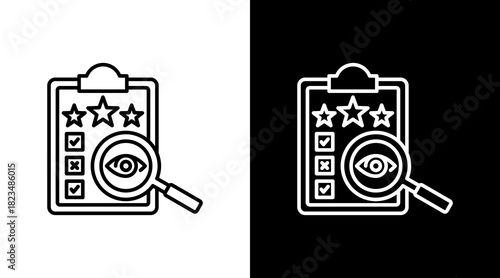 Scrutinize With Icon Set Design