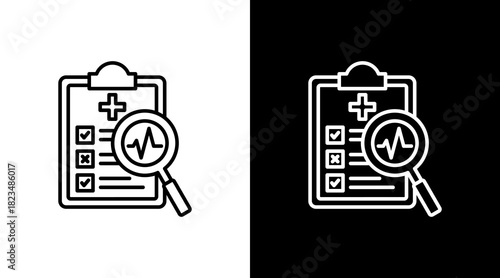 Diagnose With Icon Set Design