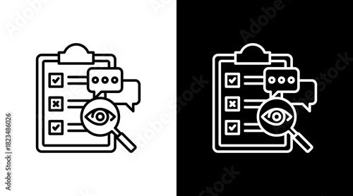 Review With Icon Set Design