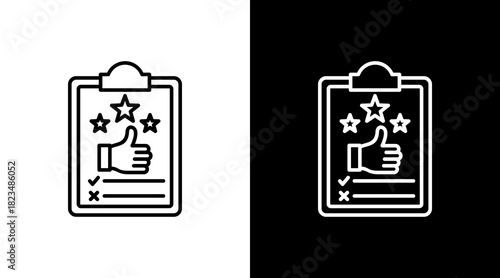 Rate With Icon Set Design