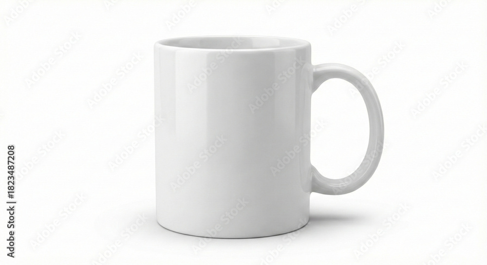 Fototapeta premium white cup isolated