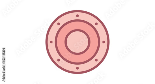 target icon highlighting business goals presenting a focused marketing strategy in a circular design for branding success and target audience reach.