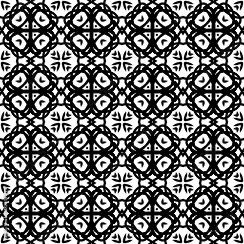 Hand Drawn Line Art Ornamental Tile Design