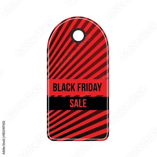 Bold Black Friday sale tag is perfect for your retail marketing campaign and promotional needs now