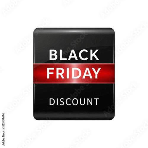Modern Black Friday sale design offering discounts and deals, great for advertising campaigns and promotions