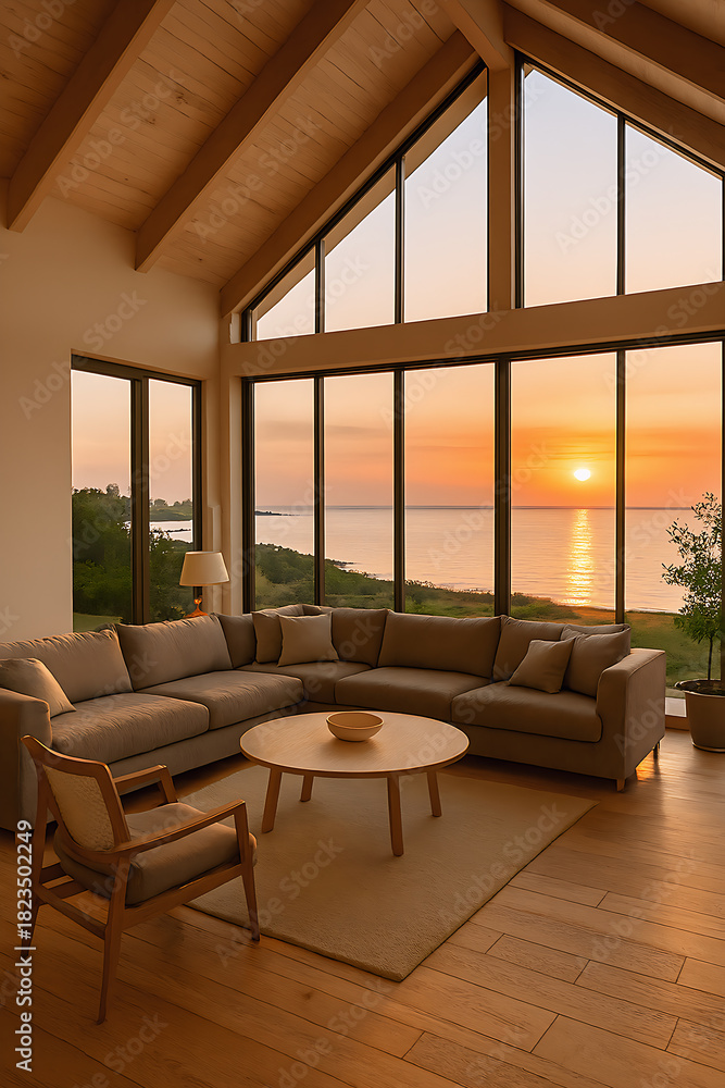 Fototapeta premium living room interior