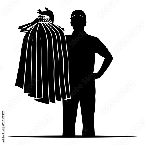 Professional chimney sweep holding brush ready for service offering clean chimney expertise