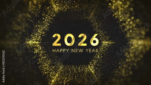 Wallpaper Mural Happy New Year 2026 Greetings Intro Animation With Luxury Background Torontodigital.ca