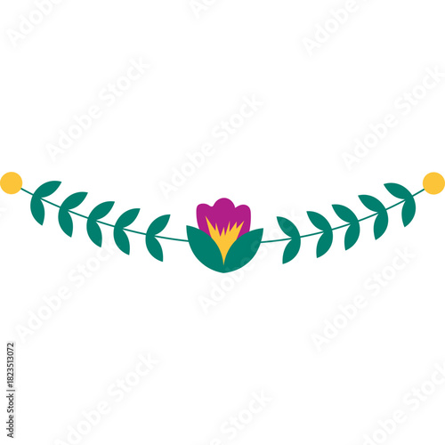 Hand Drawn Floral Element