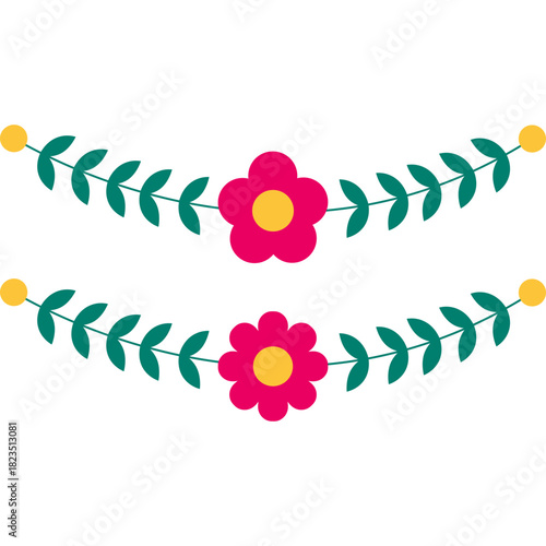 Hand Drawn Floral Element