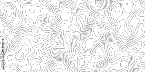 Topographic map background with geographic grid for hiking and mountain sport. luxury topographic wavy pattern and geographic grid map design. paper texture Imitation of a geographical map shades.