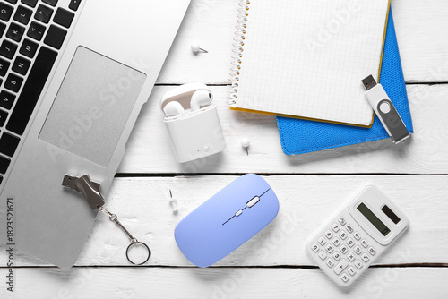 Modern office workspace wit...