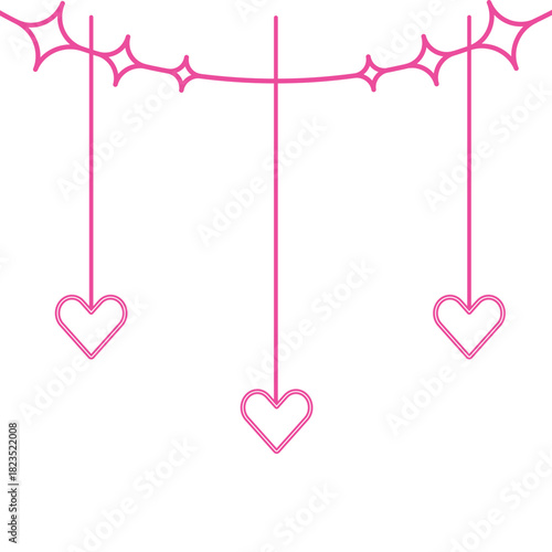 Mother's Day Neon Heart Decoration