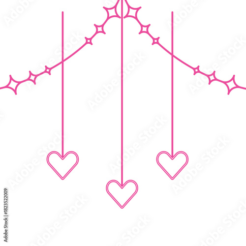 Mother's Day Neon Heart Decoration