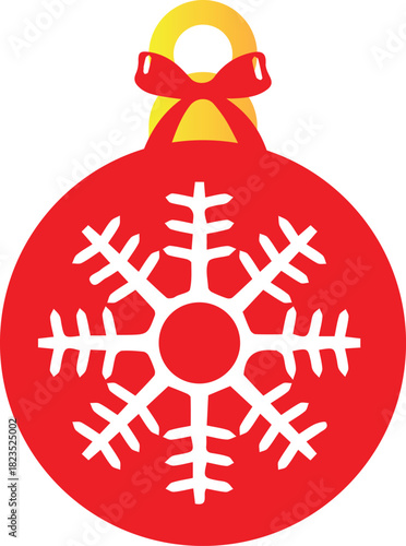 red christmas ball