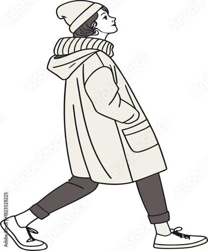 Oversized Cozy Sweater Vector