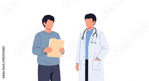Doctor and Patient Discussing Medical Results in Consultation.