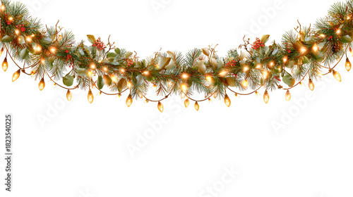 Christmas Garland with Lights