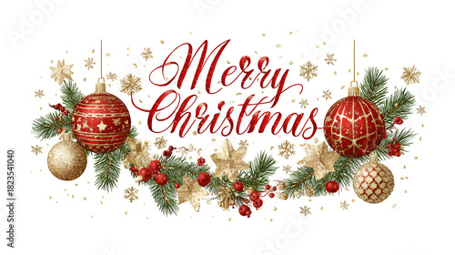 Elegant Merry Christmas Decoration