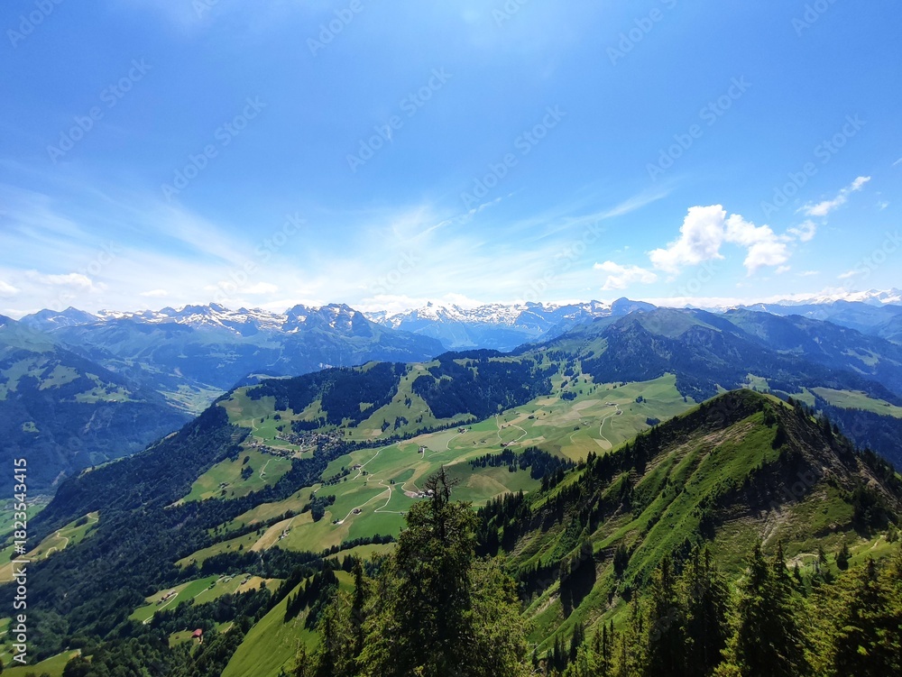 Obraz premium alps, swiss, switzerland, mountain, mountains, mountain view, view, wallpaper