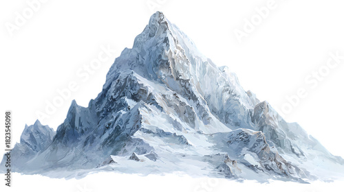 Snow-capped mountain peak