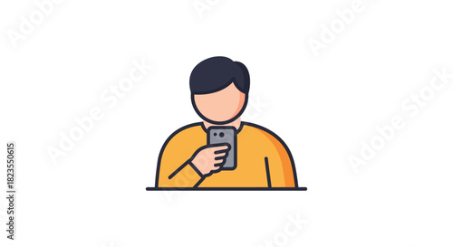 person using smartphone casual user with mobile device browsing content for social media updates  mobile technology trends
