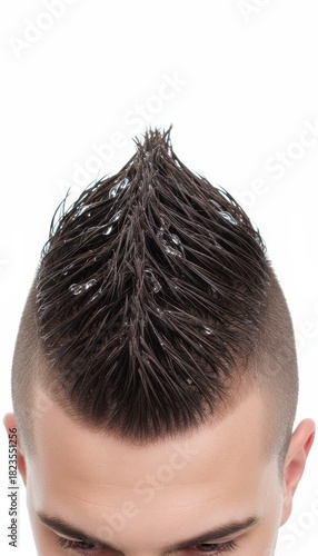 Wallpaper Mural Male hairstyle with a spiky wet mohawk, edgy and modern look Torontodigital.ca