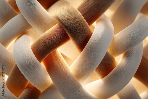 Intricate Woven Pattern with Warm Tones - Abstract Design for Artistic Inspiration
