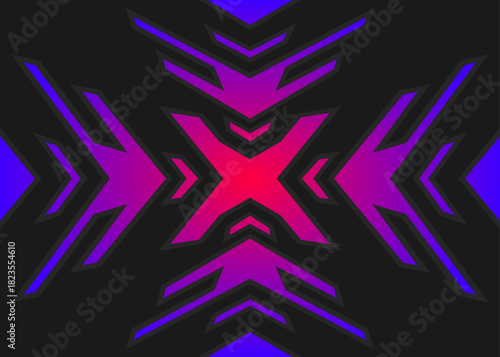 Abstract background with geometric sharp and cross line pattern